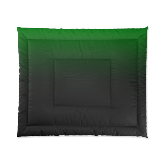 green and black Comforter