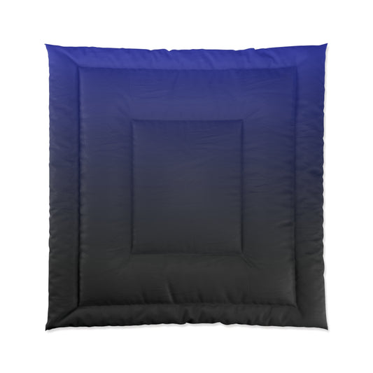 blue and black Comforter